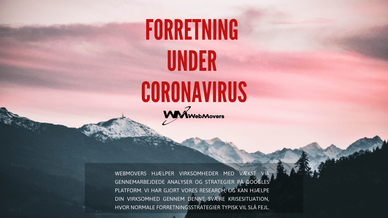 Markedsføring under Coronavirus